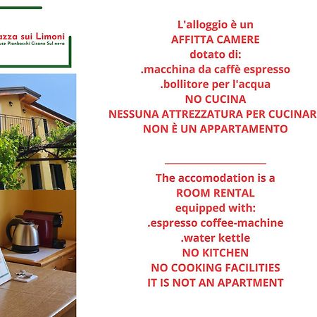 La Terrazza Sui Limoni - Suite Degli Ospiti - Mare, Escursioni A Piedi O Bike, Falesie Per Arrampicate Cisano sul Neva 외부 사진